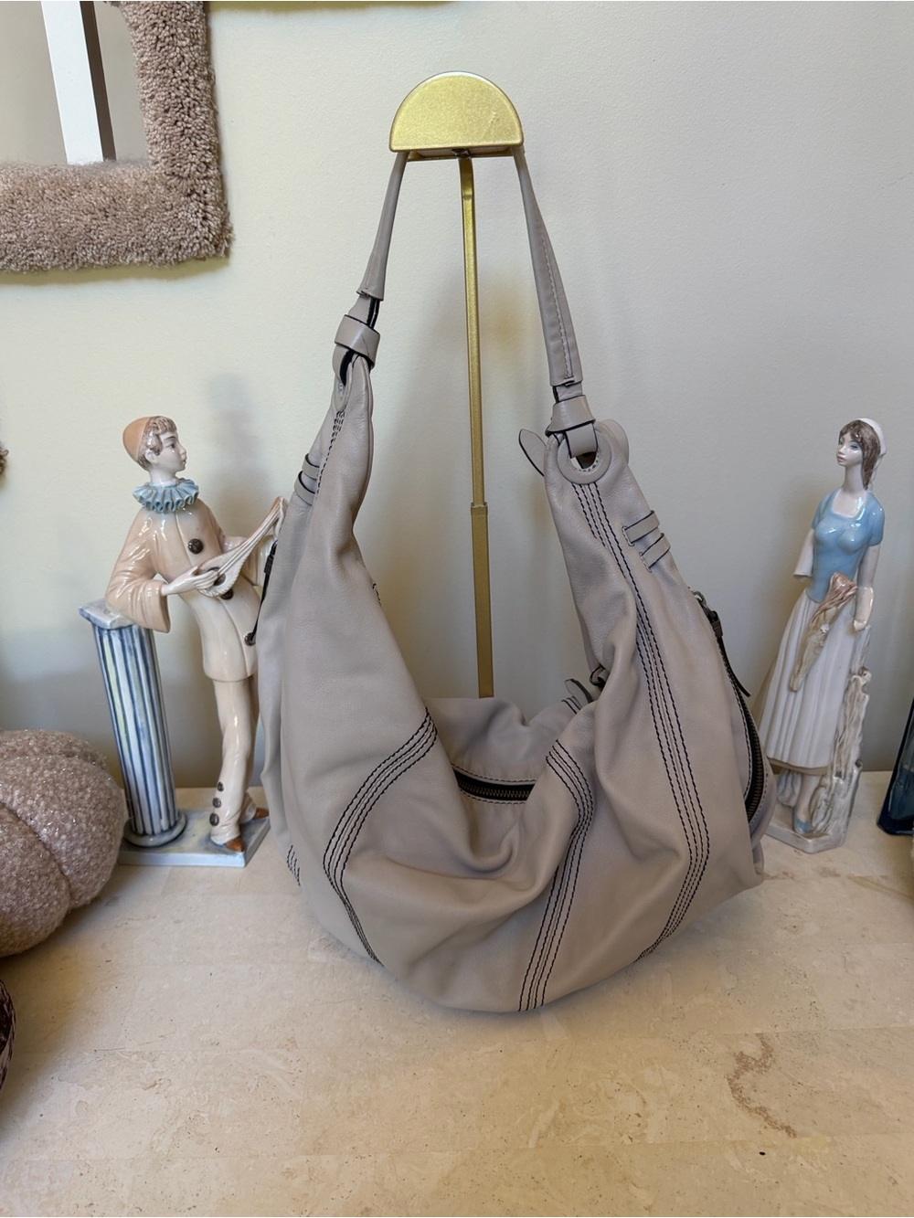 Oryany Soft Hobo Shoulder Bag - Taupe